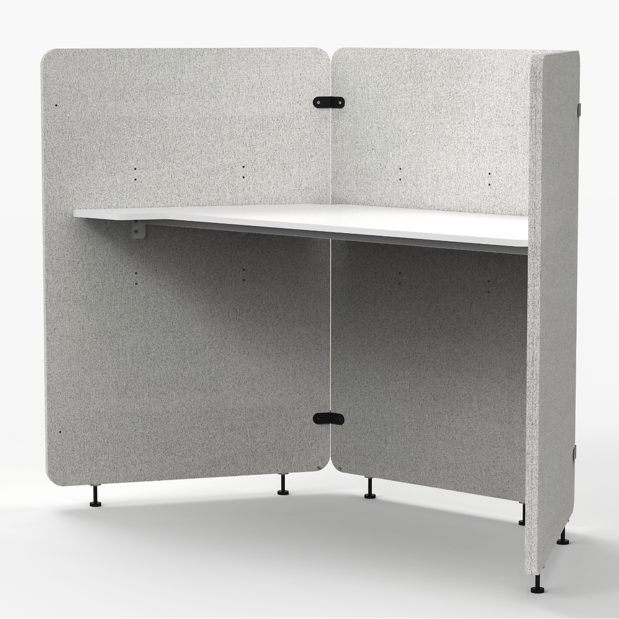Luxor - Reclaim Acoustic Work Pod - 3 panels, Fabric, 54.5in. x 73in., Model# RCLMWP3